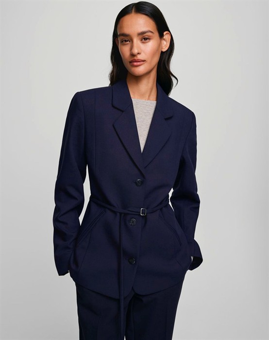 MSCHFreylia Straight Blazer - Mari Blue Mel